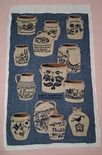 NEW Kay Dee Vintage Early American Stoneware Linen Kitchen Tea Towel 16.5" x 27"