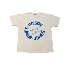 Vintage Junior Jones Poison Boxing T-Shirt XL White Fun Stuff NY Made in USA 90s