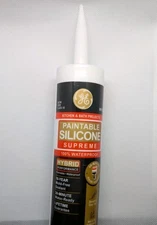 GE Paintable Silicone Hybrid Performance White Manufactured 2025 9.5 FL OZ