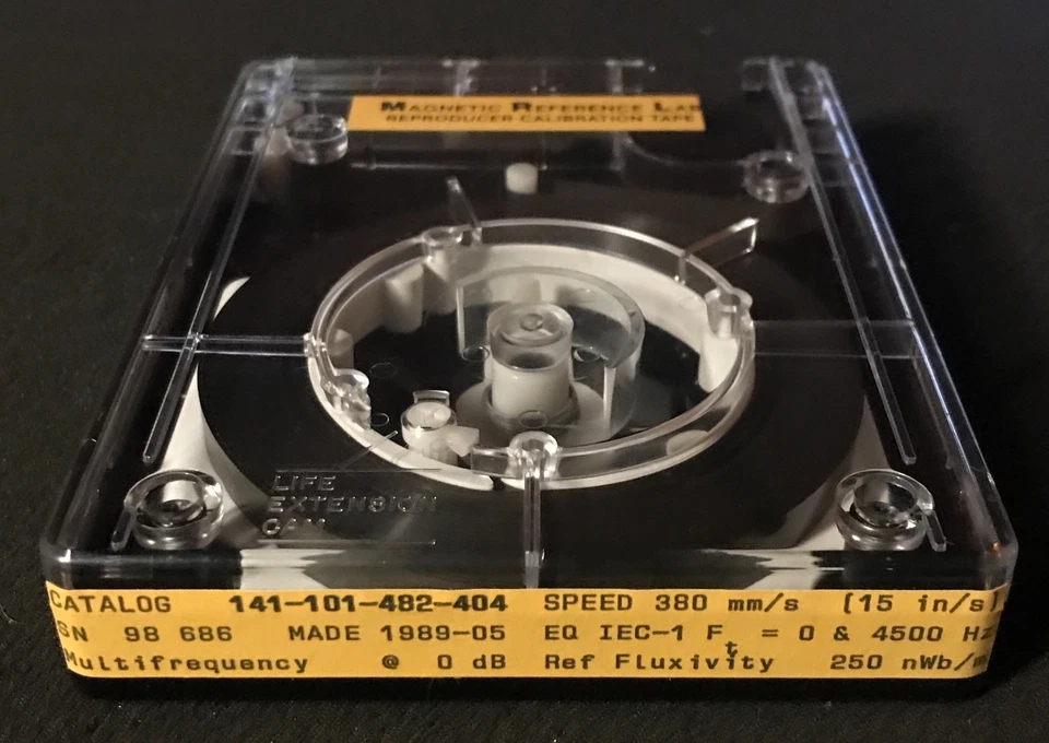 Broadcast Cartridge MRL Calibration Tape #141-101-482-404 15IPS IEC 250 nWb/m - Image 2 of 4