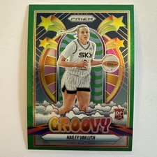 Panini Prizm WNBA Groovy Hailey Van Lith Rookie Green Prizm Chicago Sky #14 2025