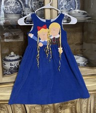 Vintage Chocolate Soup Appliqu Dress Size 4 Girls