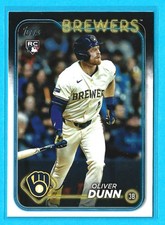 Oliver Dunn Milwaukee Brewers 2024 Topps Update RC