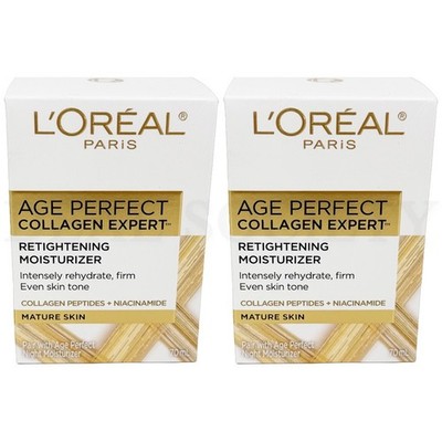 L'Oreal Paris Age Perfect Collagen Expert Anti-Aging Moisturizer 2.5oz Lot of 2