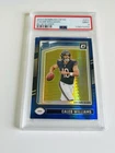 2024 Panini Donruss Optic Rated Rookie Caleb Williams Blue Hyper Prizm PSA 9