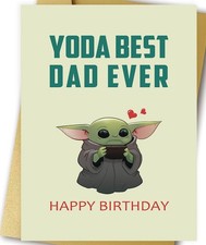 Dad Birthday Card from Daughter Son, Lovely Father Bday Card from Wife, Cute Dad