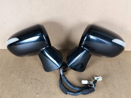 JDM Honda Stream RN8 RN6 RSZ Auto Flip Power Folding Door Mirror Black 1 PAIRS