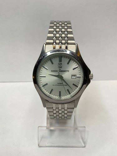 Kansai Yamamoto Watch Quartz Japan Made Date New Battery Vintage