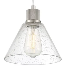 Access Lighting 63140LEDDLP/SDG Port Nine 8"W LED Mini Pendant - Silver