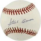 Hank Aaron Signed Official Feeney NL Baseball Atlanta Braves Beckett #AE85123