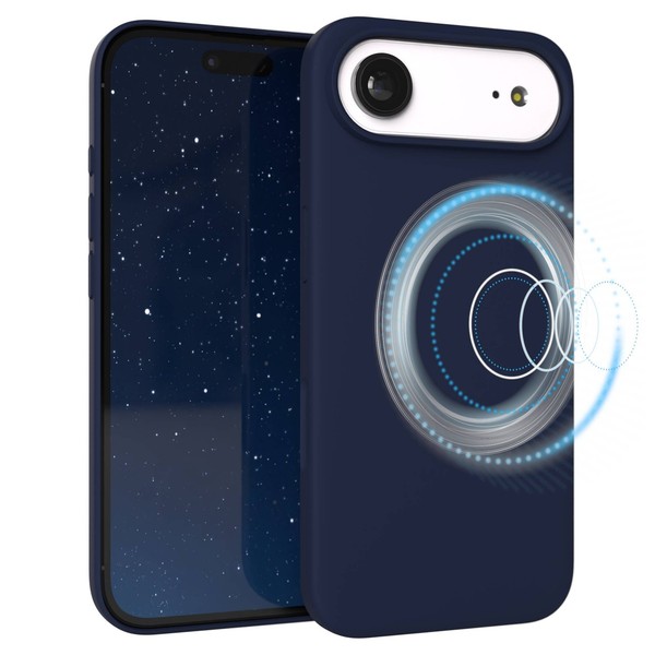 Magsafe HandyhüLle FüR Apple Iphone Air Silikon Back Cover Schutz Case Nachtblau-image