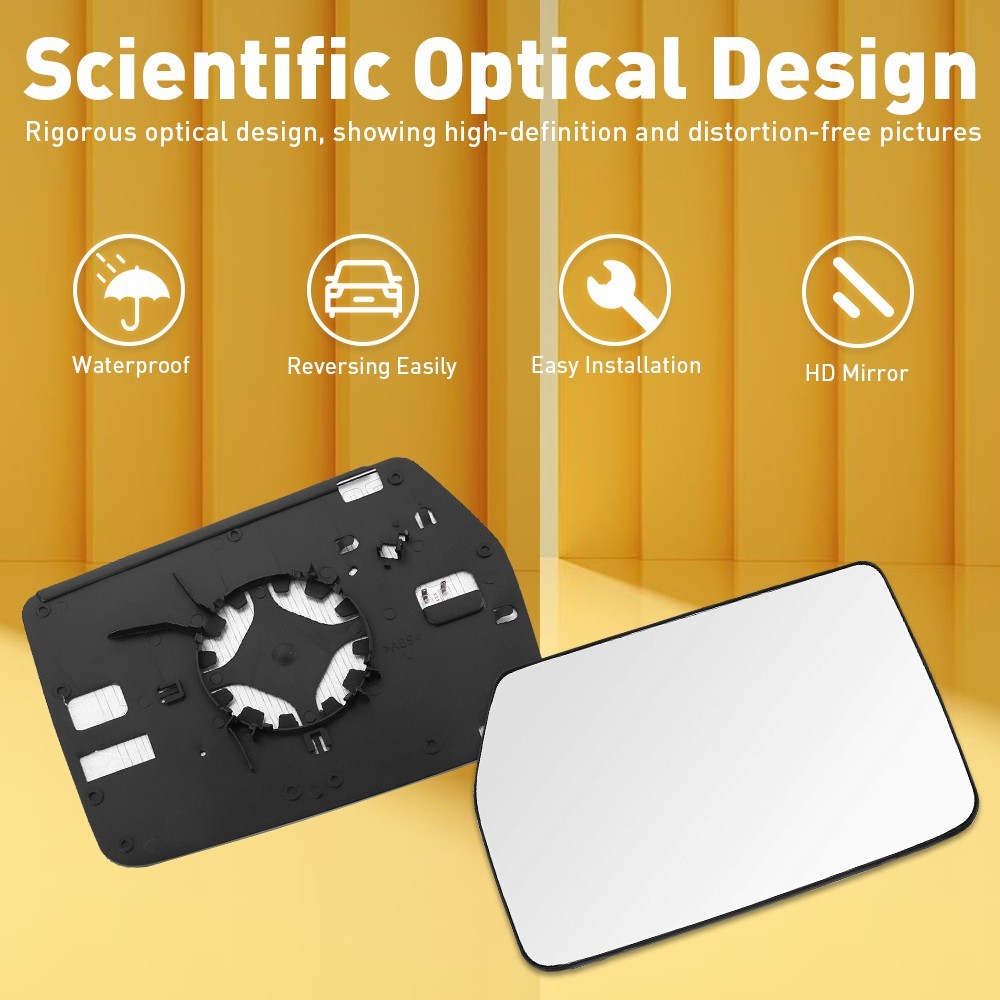 1/2Set Driver Left Mirror Power Side Glass Fit 04-10 For Ford F150 F-150 Mark LT thumbnail 3