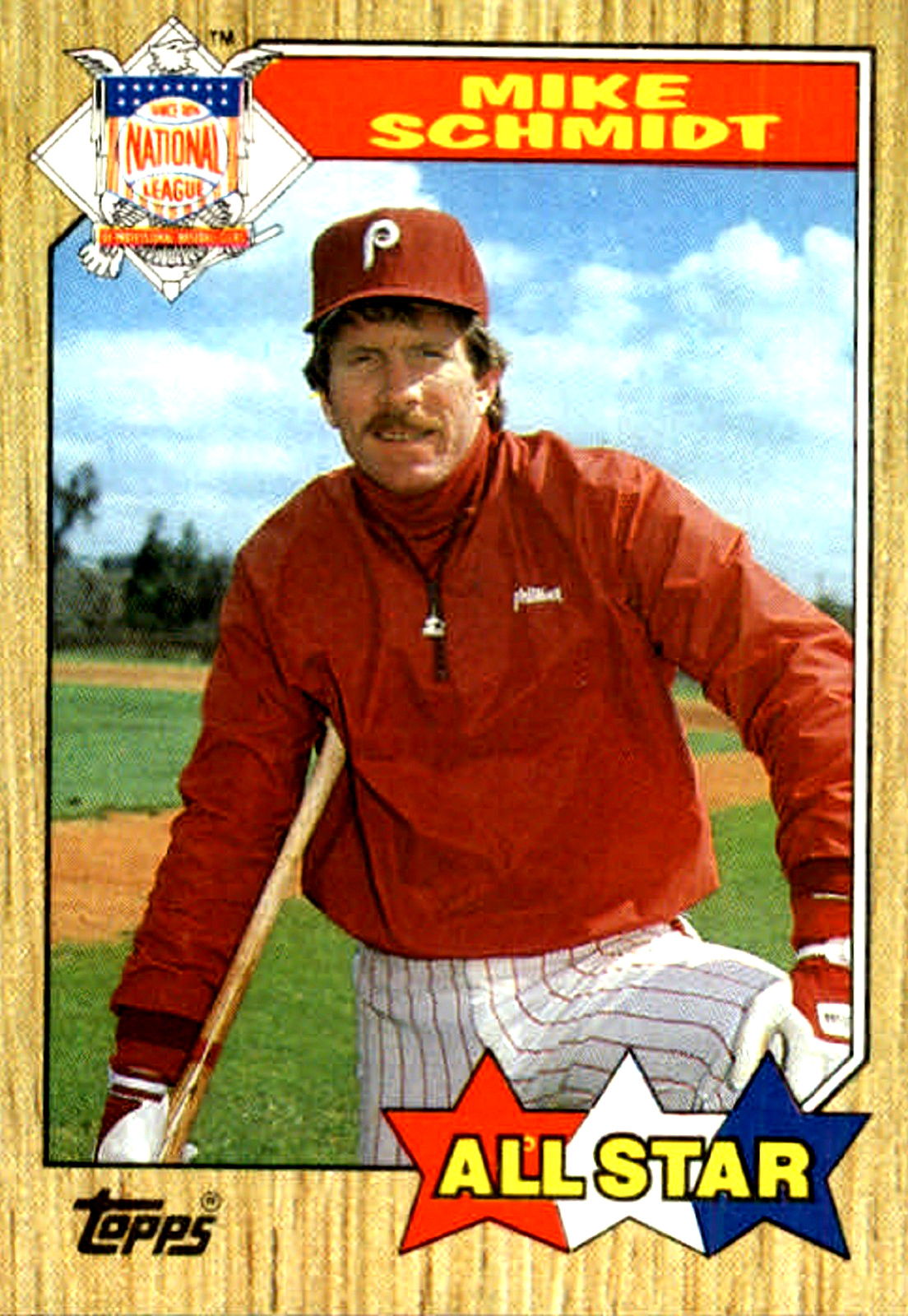 1987 Topps #597 Mike Schmidt Philadelphia Phillies HOF