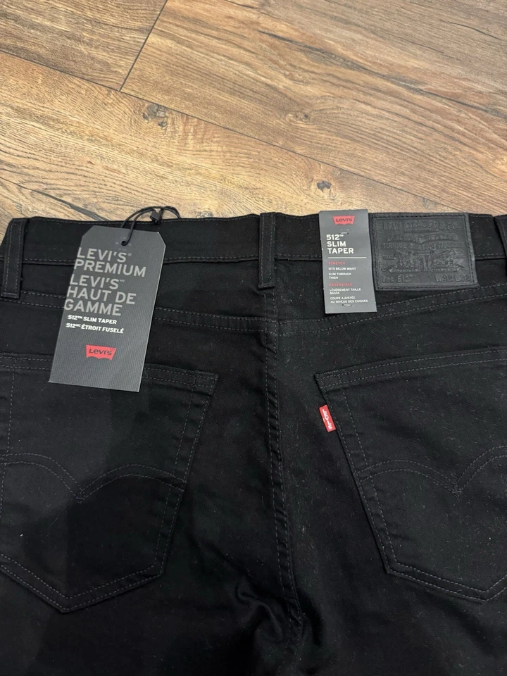 Levis Premium 512 Slim Taper Jeans schwarz Neu W32 L32 - Bild 2 von 4