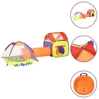 Spielzelt Kinder Mehrfarbig 338X123X111Cm BäLlebad Kinderzelt Babyzelt Vidaxl