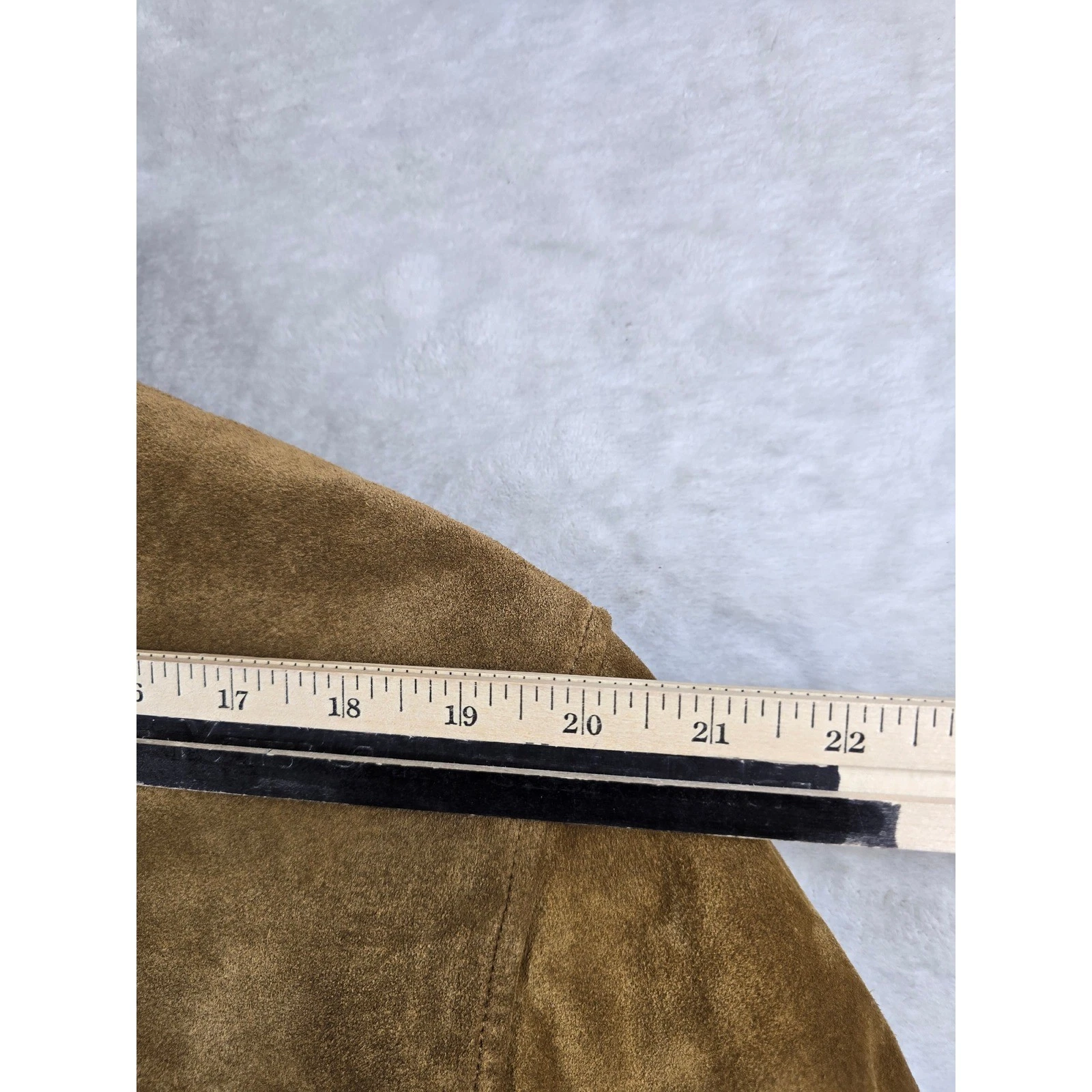 Vintage GAP Leather Suede Sherpa Jacket Mens XL Tan Brown Zip Car Coat Trucker image 10