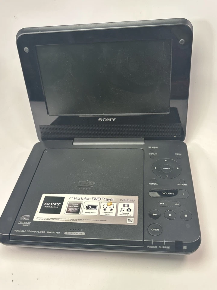 Does Not Play- Turns On & Charges Sony DVP-FX750 7” Portable DVD/CD Player - Image 2 of 4