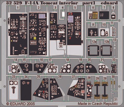 Eduard Accessories 32529 - 1:32 F-14A Tomcat Interior Für Tamiya-Bausatz