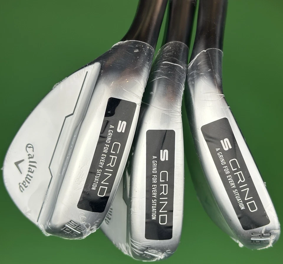 Callaway Opus Chrome Wedge Set LEFT Hand 50-10*, 54-12*, 58-10* Steel LH NEW - Image 4 of 4