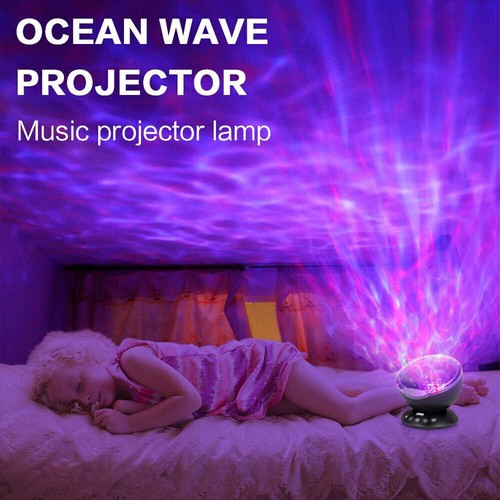 LED Projektor Sternenhimmel Ozean Lampe Wasserwellen-Welleneffekt Lautsprecher - Bild 11 von 17