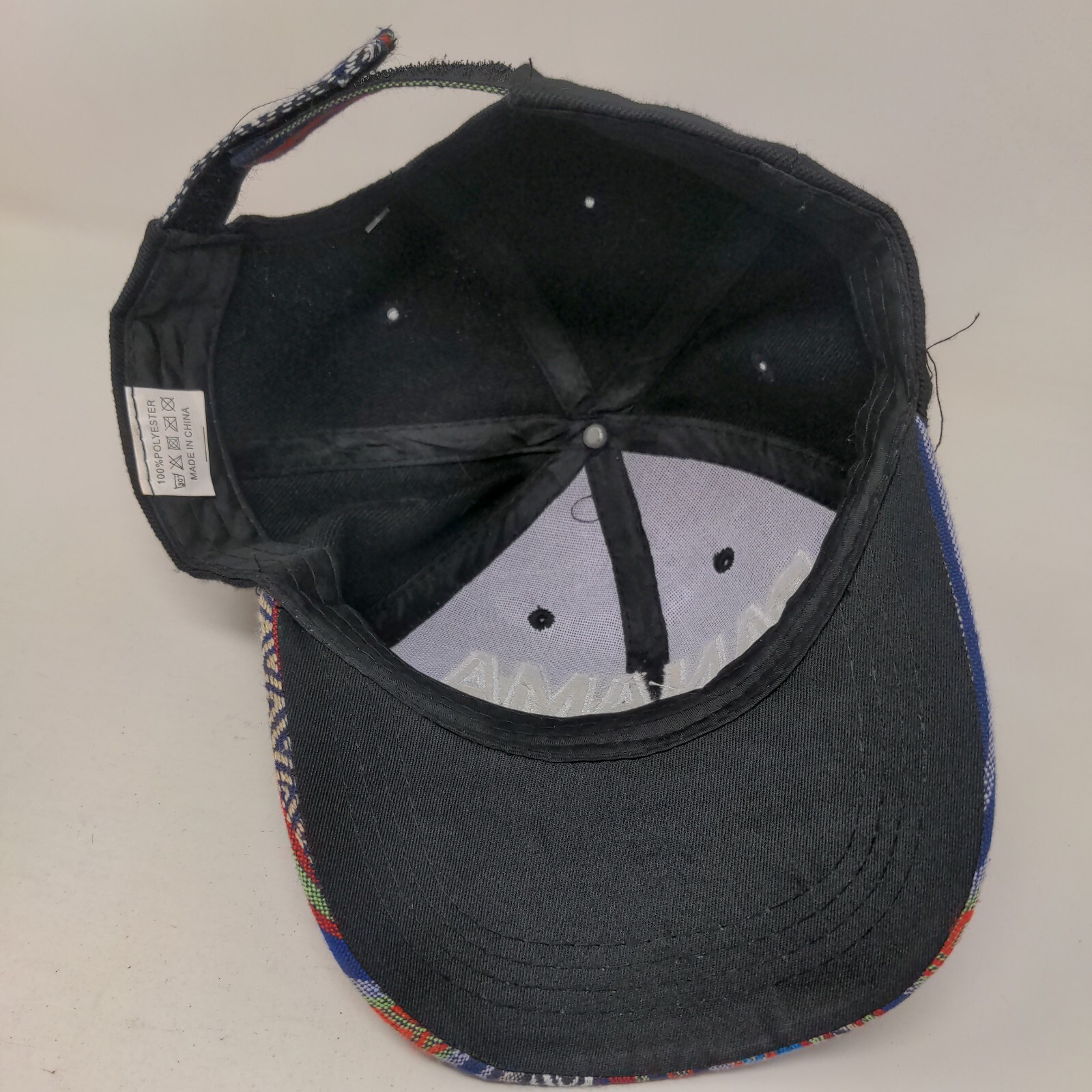 Panama Strapback Hat Multi One Size Embroidered S… - image 6