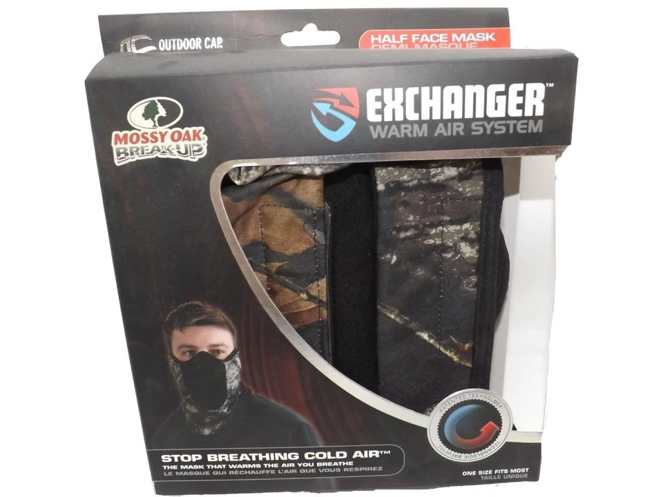 New Mossy Oak Hunting Exchanger Warm Air System Half-Mask Adult Mens OSFA - Image 3 of 4