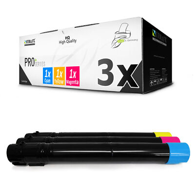 3x Druckerpatronen für Xerox Phaser 7800 GX DNM DX DN N 106R01566 - CMY