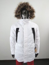 Parka piumino invernale con cappuccio impermeabile da uomo The North Face Outer Boroughs - bianco