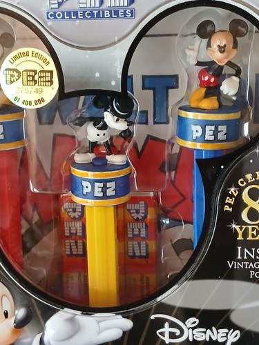 Set di latta da collezione Pez Disney Topolino 80 anni nuovi da collezione da collezione - Foto 3 di 4