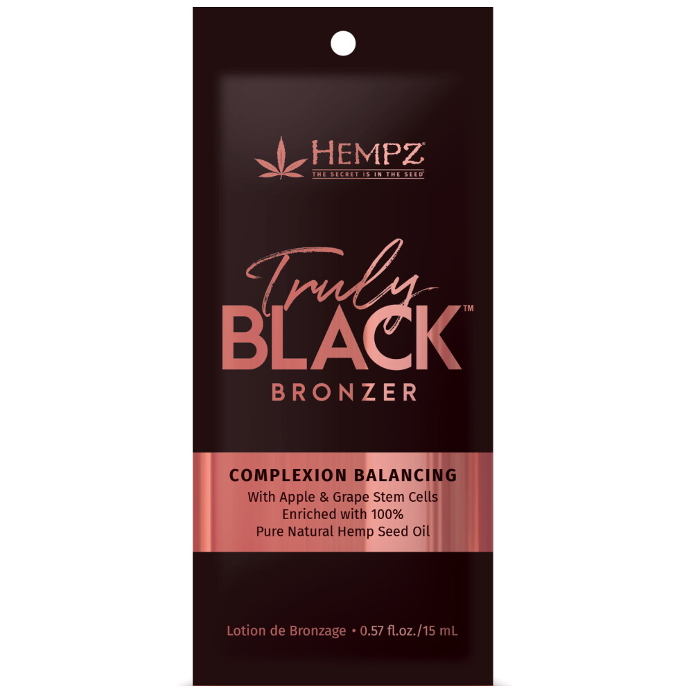 Hempz Truly Black Bronzer sunbed tanning lotion cream eBay