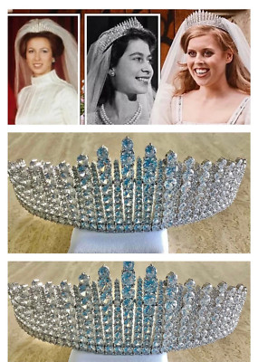 Queen Mary Fransen Diadem Stil Königskrone Queen Elizabeth Prinzessin Beatrice