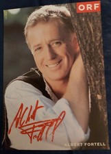 ALBERT FORTELL autograph card original signed ORF