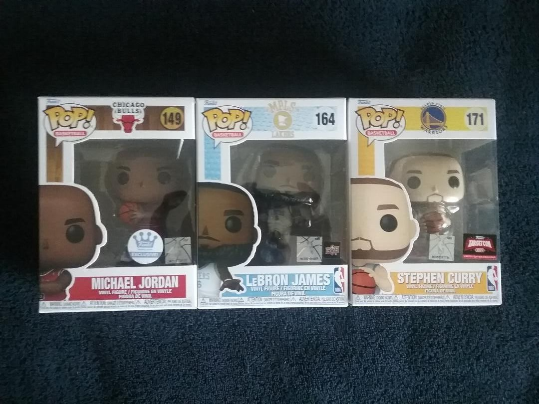 Funko pop レブロン & ジョーダン フィギュアセット Funko Pop! Basketball MICHAEL JORDAN #149, LeBRON JAMES #164