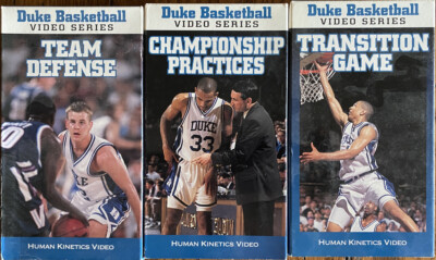 DUKE Basketball Mike Krzyzewski Set of 1999 VHS Tapes Coach K