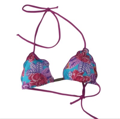 SOFIA Von VIX Damen Lila Dreieck Del Mar Ripple Bikinioberteil #604 Klein NWT