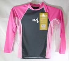 Xcel Girl's Laguna Surf UV Long Sleeve Top Grey Pink Size 14 Girls TF