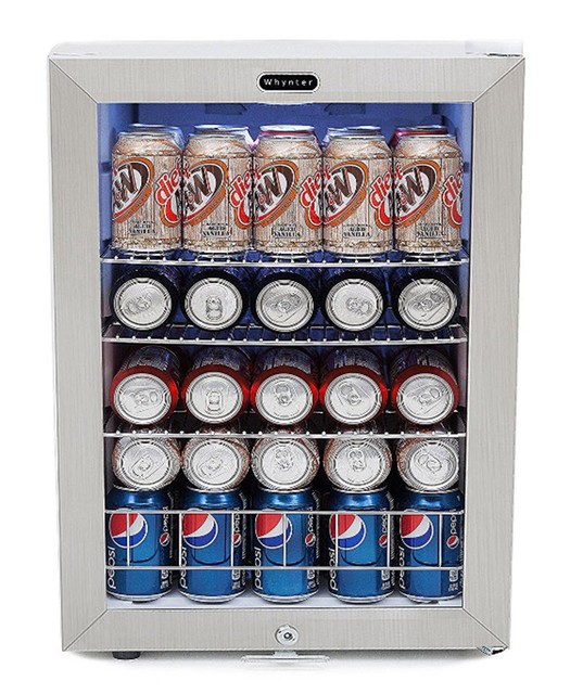 Mini Fridge Beer Cold Beverage Cooler Drink Refrigerator 3 Rack Party
