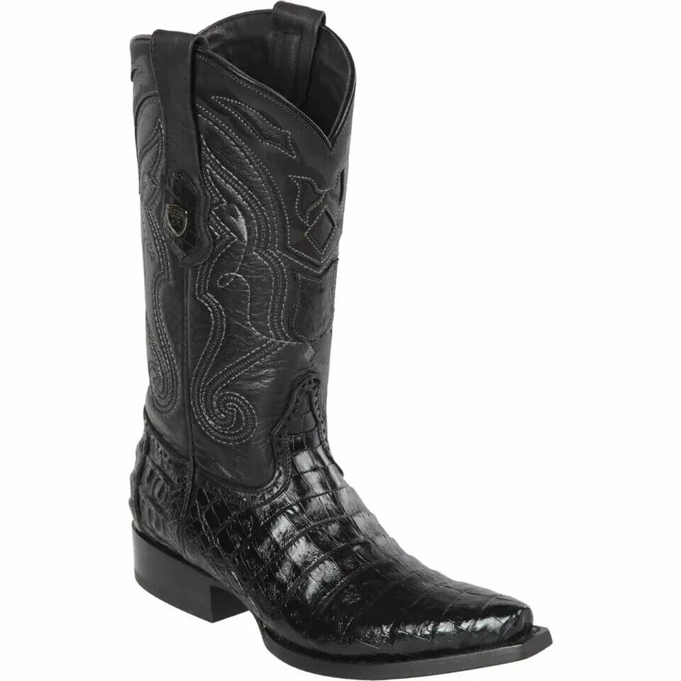WILD WEST BLACK GENUINE CROCODILE BELLY WESTERN COWBOY BOOT WILD WEST BLACK GENUINE CROCODILE BELLY WESTERN COWBOY BOOT