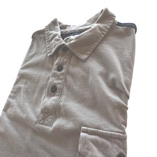 Howler Brothers Polo Shirt Mens Size Large Gray Short Sleeve Cotton