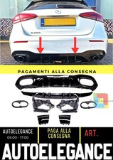 Diffusore paraurti posteriore A45 AMG Look per Mercedes Classe A W177 Hatchback
