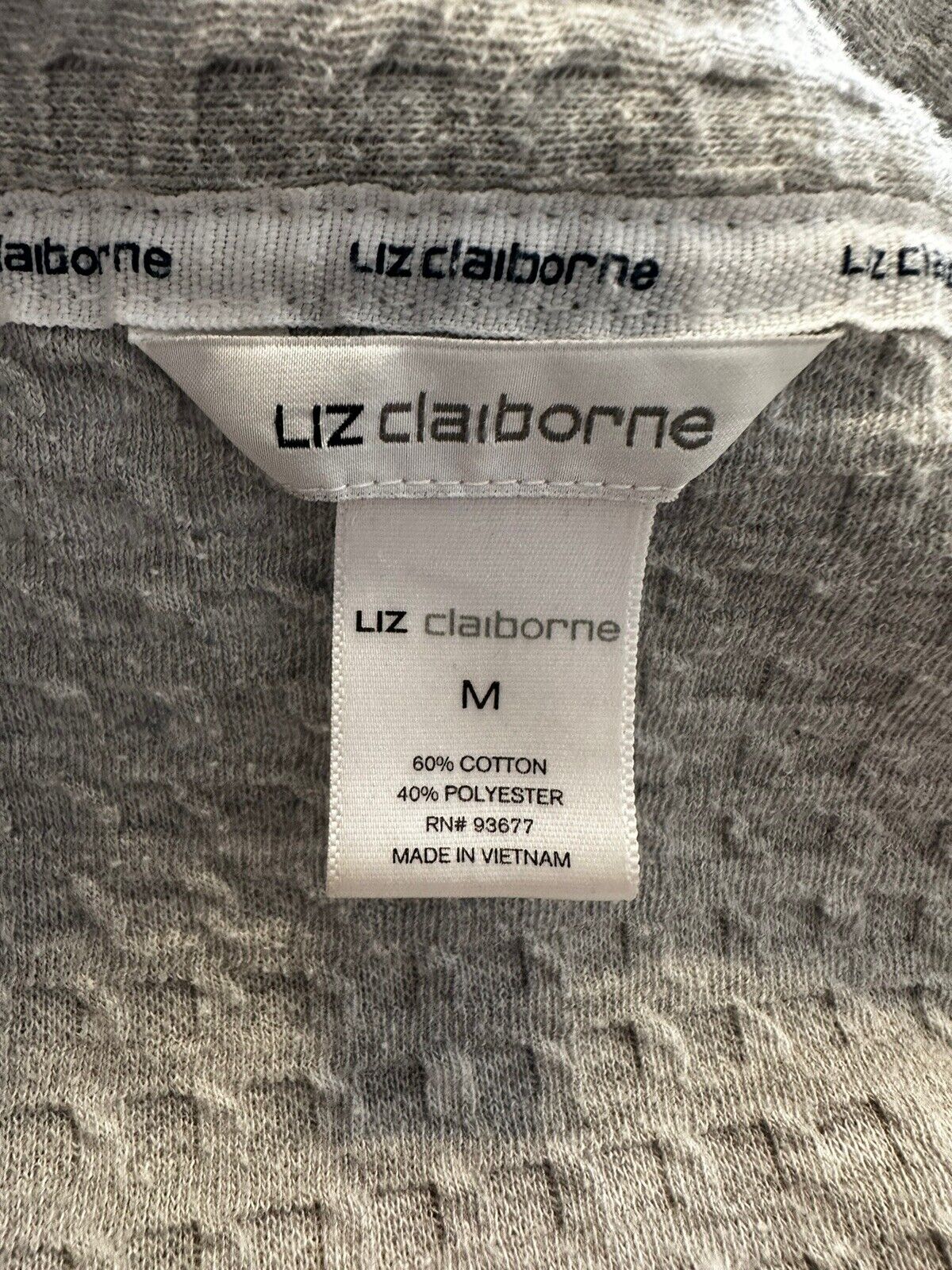 Liz Claiborne Woman’s Bathrobe Belt Pockets Gray … - image 22