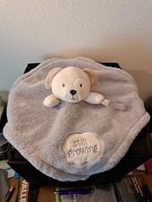 Baby Gear Gray Puppy Lovey Still Growing Security Blanket 15 x15 Binky Holder