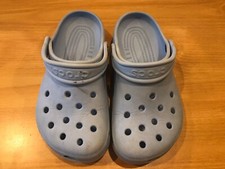 Crocs Light Blue Slip On Clogs Unisex Size M2 W4