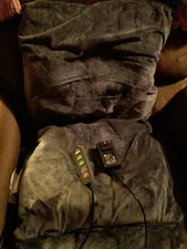 Massage Chair Pad Massager Seat Cushion Back Neck Thigh Pain Reliever w/ Heat