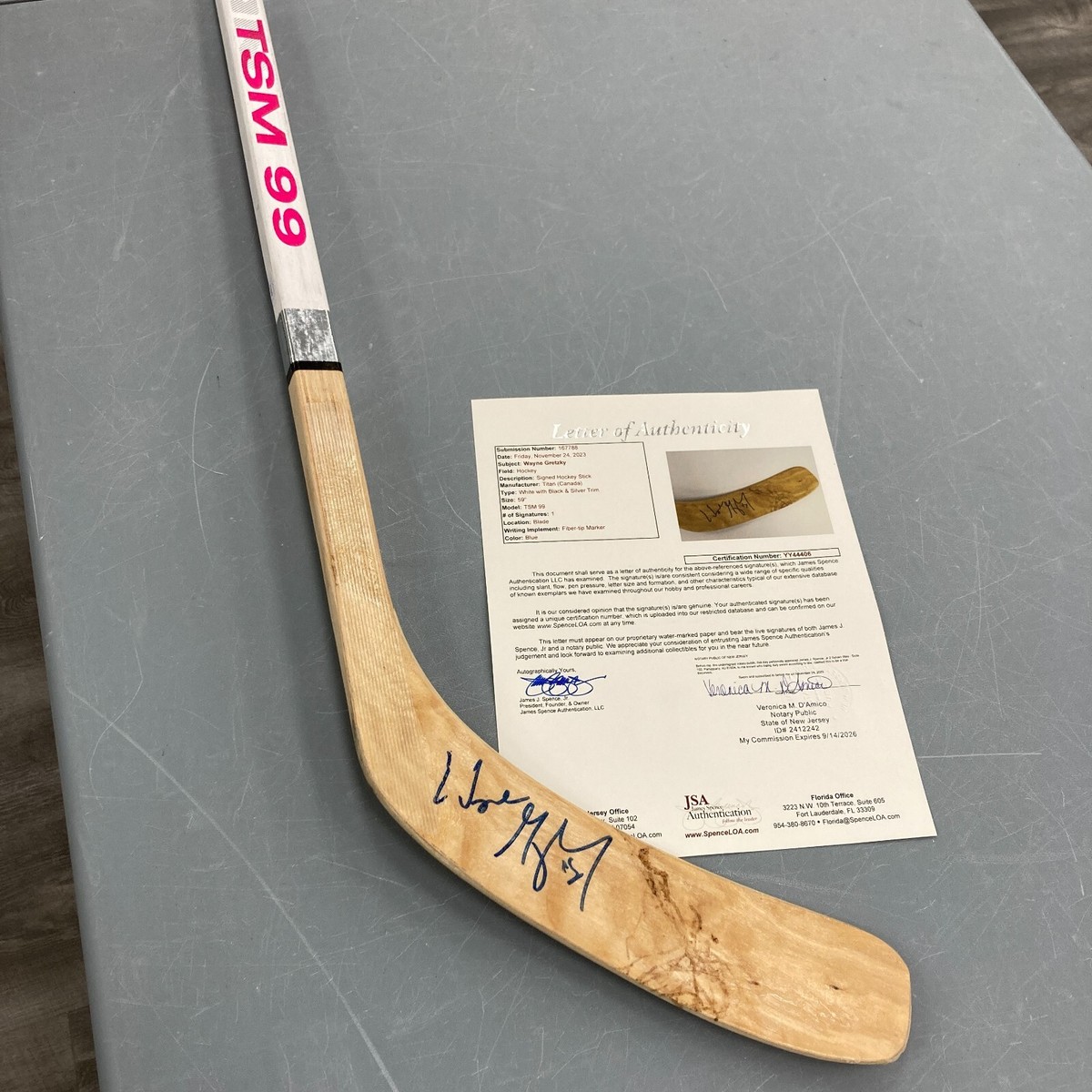 Wayne Gretzky Signed Titan Game Model Hockey Stick JSA COA | eBay