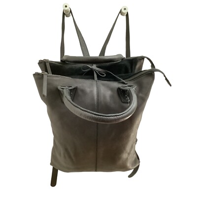 Free People Crossroad Convertible Backpack in Black Leather  display picture 1
