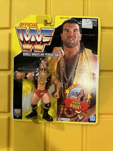 Razor Ramon Hasbro 1993 Wrestling Figure Yellow Ca...