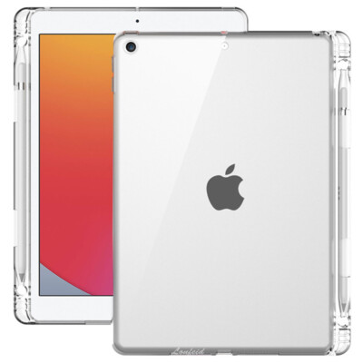 TPU Silikon Case + Panzerfolie iPad Serie Tablet Hülle Transparent mit Penhalter