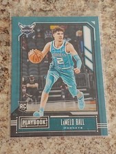 (1) Lamelo Ball 2020-21 NBA Panini Chronicles Playbook #192 Rookie RC Hornets