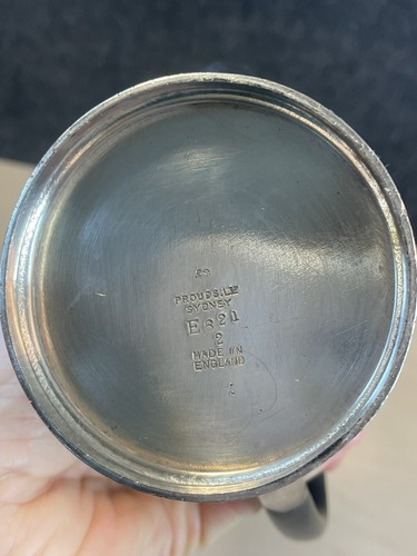 Vintage EPNS Hot Water Pot Prouds Sydney Decorative Coffee Silver Tone England - Picture 8 of 11